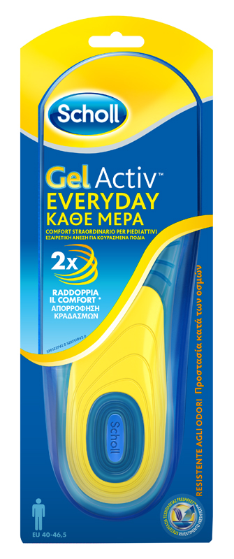 SCHOLL GEL ACTIV EVERYDAY UOMO - farmachicca