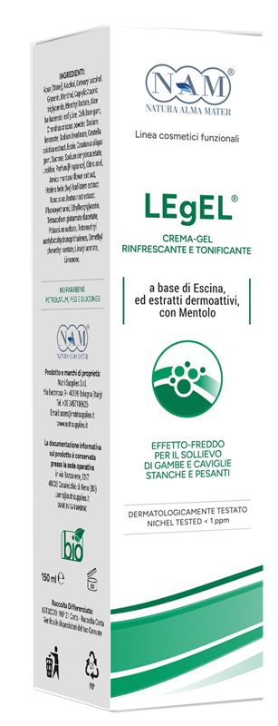 LEGEL CREMA-GEL RIFRESCANTE E TONIFICANTE PER GAMBE 150 ML - farmachicca