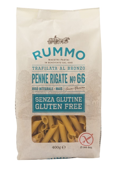 RUMMO PENNE RIGATE N66 DI RISO INTEGRALE E MAIS 400 G - farmachicca