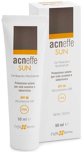 ACNEFFE SUN SPF 30 ALTA PROTEZIONE UVB PER CUTE ACNEICA E SEBORROICA 50 ML - farmachicca