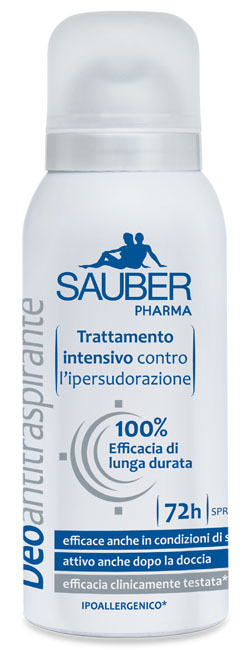 SAUBER ANTITRASPIRANTE 72 ORE SPRAY - farmachicca