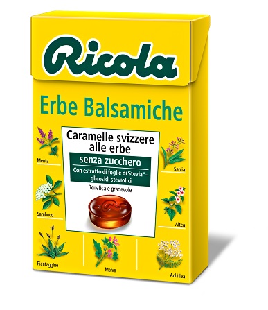 RICOLA ERBE BALSAMICHE SENZA ZUCCHERO 50 G - farmachicca