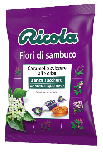 RICOLA FIORI DI SAMBUCO SENZA ZUCCHERO 70 G - farmachicca