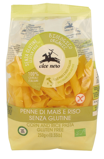 PENNE MAIS/RISO BIO 250 G - farmachicca