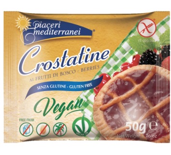PIACERI MEDITERRANEI CROSTATINE FRUTTI DI BOSCO 50 G - farmachicca
