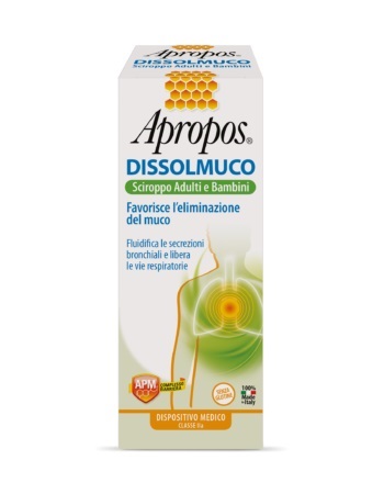 APROPOS DISSOLMUCO SCIROPPO ADULTI E BAMBINI 230 G - farmachicca