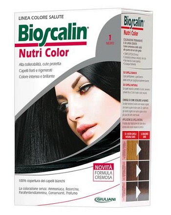 BIOSCALIN NUTRI COLOR 1 NERO SINCROB 124 ML - farmachicca