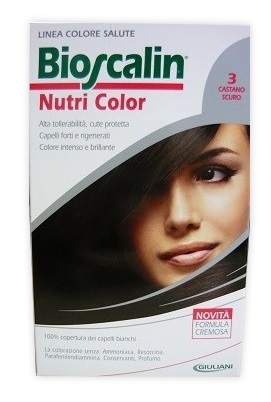BIOSCALIN NUTRI COLOR 3 CASTANO SCURO SINCROB 124 ML - farmachicca