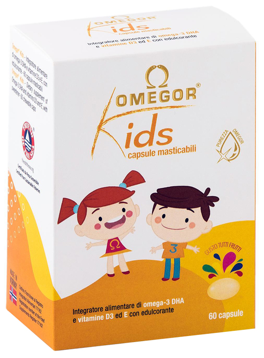 OMEGOR KIDS 60 CAPSULE MASTICABILI - farmachicca