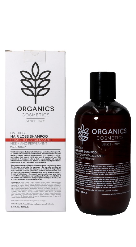 ORGANICS PHARM HAIR LOSS SHAMPOO NEEM OIL AND PEPPERMINT 250 ML - farmachicca