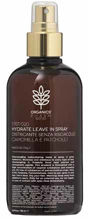 ORGANICS COSMETICS HYDRATE LEAVE IN SPRAY CHAMOMILE AND PATCHOULI 250 ML - farmachicca
