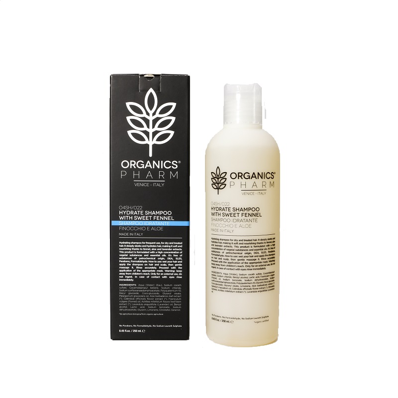 ORGANICS PHARM HYDRATE SHAMPOO WITH SWEET FENNEL 250 ML - farmachicca