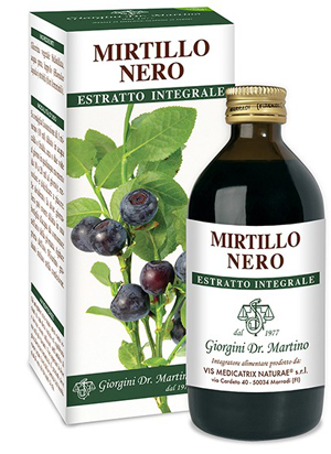 MIRTILLO NERO ESTRATTO INTEGRALE 200 ML - farmachicca