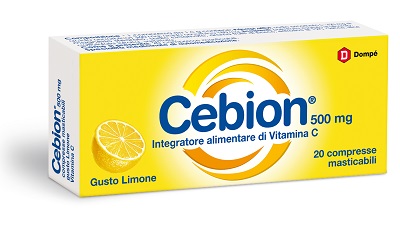 CEBION MASTICABILE LIMONE VITAMINA C 500 MG 20 COMPRESSE - farmachicca