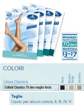 SAUBER COLLANT 70 DENARI MAGLIA LISCIA N BEIG 2 LINEA CLASSICA - farmachicca