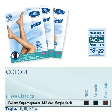SAUBER COLLANT 140 DENARI SUPER COPRENTE MICRORETE CIOCCOLATO 3 LINEA CLASSICA - farmachicca