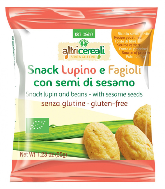 ALTRICEREALI SNACK LUPINO E FAGIOLI CON SEMI DI SESAMO 35 G - farmachicca