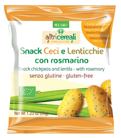ALTRICEREALI SNACK CECI E LENTICCHIE CON ROSMARINO 35 G - farmachicca