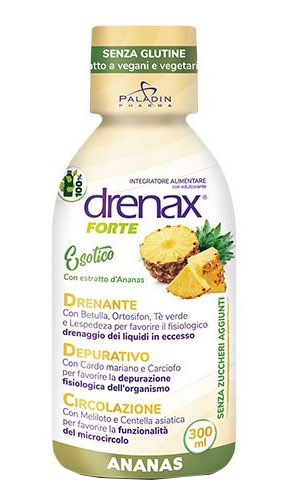 DRENAX FORTE ESOTICO CON ESTRATTO D'ANANAS 300 ML - farmachicca