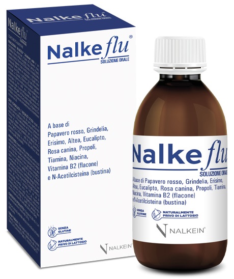 NALKEFLU SOLUZIONE ORALE 200 ML + 1  BUSTINA DA 2,5 G - farmachicca