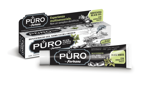 DENTIFRICIO FORHANS GEL BLACK4WHITE - farmachicca