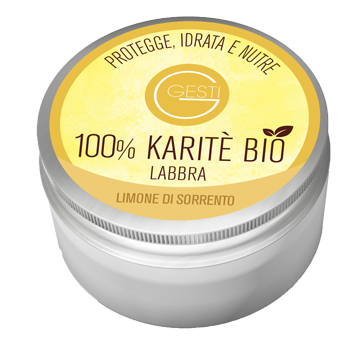 GESTI 100% KARITE' BIO 10 ML LIMONE DI SORRENTO LABBRA - farmachicca