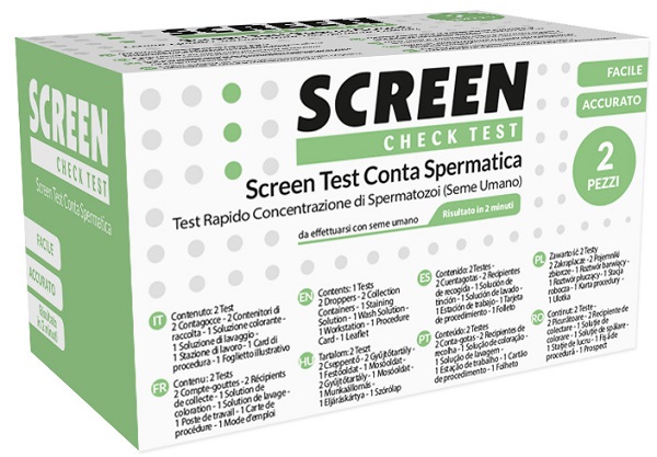 SCREEN TEST CONTA SPERMATICA SCREEN 2 PEZZI - farmachicca