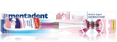 MENTADENT SPAZZOLINO VERTICAL EXPERT SENSI - farmachicca