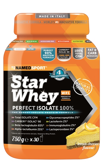 STAR WHEY ISOLATE LEMON CHEESECAKE 750 G - farmachicca