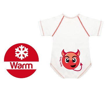 BODY 0 36 M CALDO COTONE WARM BABY SMILE DIAVOLETTO - farmachicca