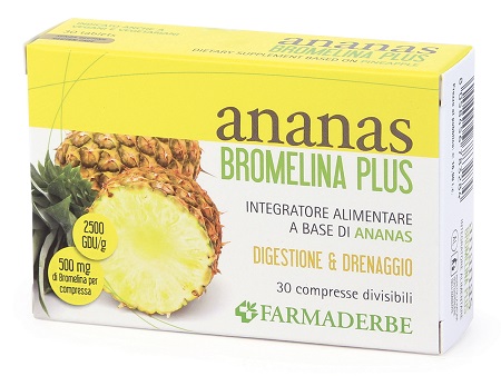 ANANAS BROMELINA PLUS 30 COMPRESSE - farmachicca