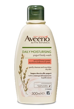 AVEENO BAGNO DOCCIA YOGURT ALBICOCCA & MIELE 300 ML - farmachicca