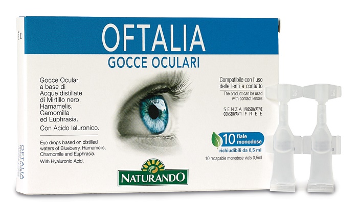 OFTALIA GOCCE OCULARI MONODOSE 2 STRIP DA 5 FIALE DA 0,5 ML - farmachicca