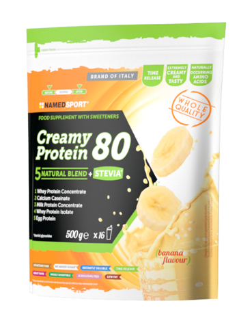 CREAMY PROTEIN 80 BANANA 500 G - farmachicca