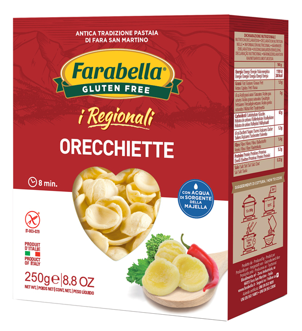 FARABELLA ORECCHIETTE I REGIONALI PASTA FRESCA STABILIZZATA 250 G - farmachicca