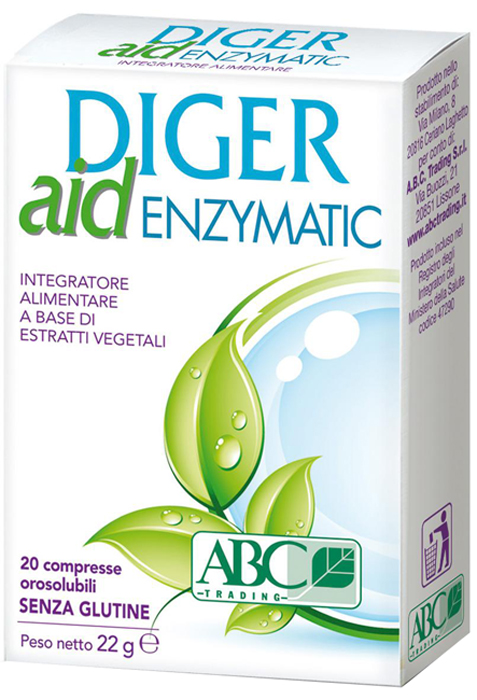 DIGER AID ENZYMATIC 20 COMPRESSE - farmachicca
