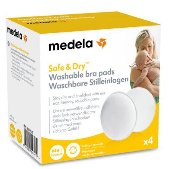 SAFE & DRY COPPETTA ASSORBILATTE LAVABILE 4 PEZZI - farmachicca