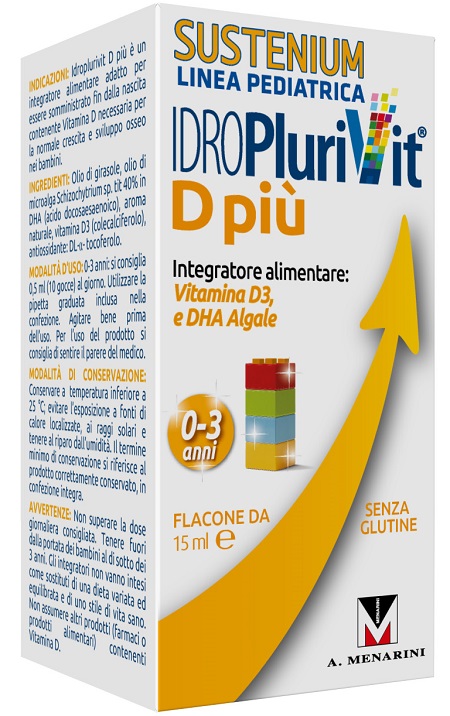 IDROPLURIVIT D+ SUSTENIUM 15 ML - farmachicca