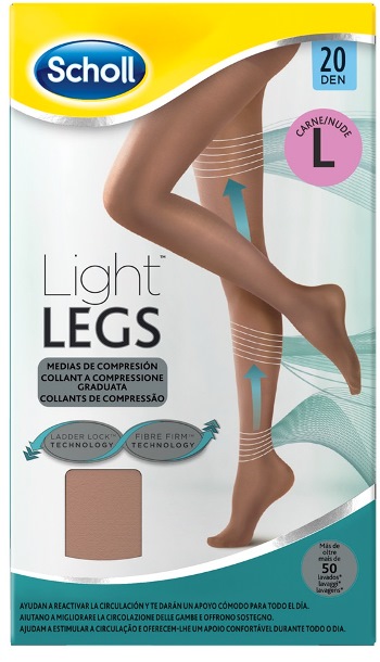 SCHOLL LIGHTLEGS 20 DENARI TAGLIA L COLORE NUDE 1 PAIO - farmachicca