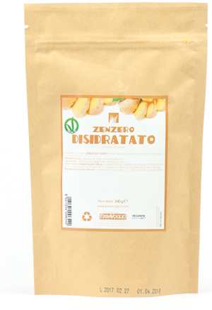 ZENZERO DISIDRATATO 100 G A FETTE SENZA ZUCCHERO - farmachicca