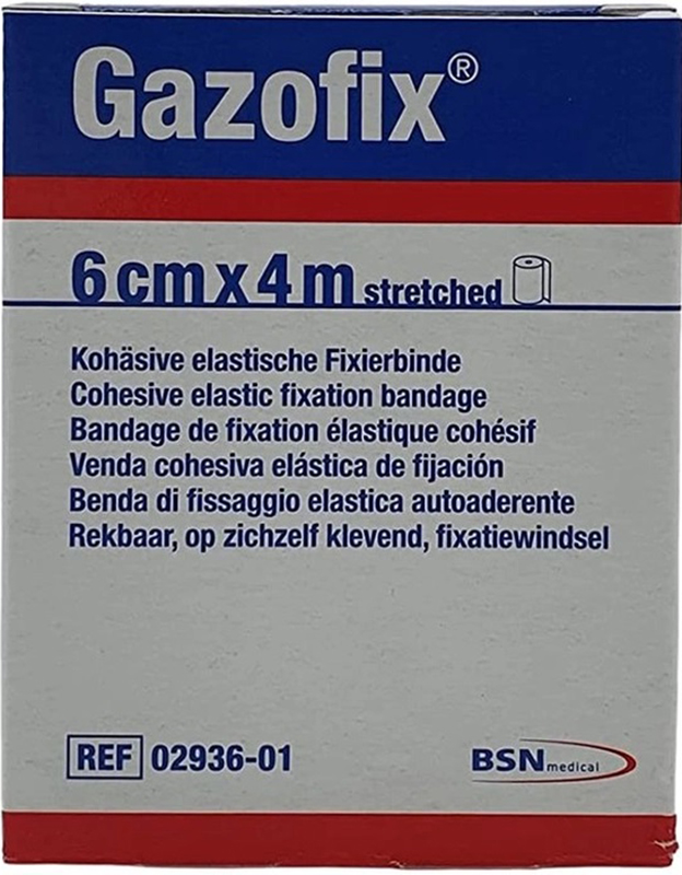 BENDA ELASTICA AUTOADESIVA GAZOFIX 6X400 CM - farmachicca