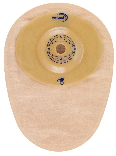 SACCA PER COLOSTOMIA WELLAND AURUM PROFILE COLO MIDI OPACA RITAGLIABILE DIAMETRO 13-35 MM INIZIO CONVESSITA' 35 MM 10 PEZZI - farmachicca