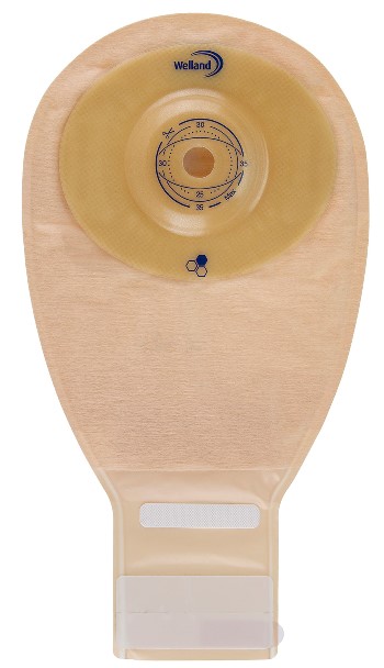 SACCA PER ILEOSTOMIA OPACA RITAGLIABILE WELLAND AURUM PROFILE ILEO MIDI DIAMETRO 13-48 MM INIZIO CONVESSITA' 48 MM 10 PEZZI - farmachicca