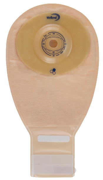 SACCA PER ILEOSTOMIA WELLAND AURUM CONVEX ILEO MIDI OPACA RITAGLIABILE 13-35 MM 10 PEZZI - farmachicca