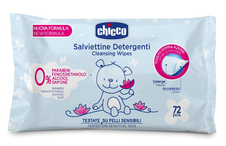 CHICCO COSMESI SALVIETT 72 PEZZI SENZA PLAQ - farmachicca