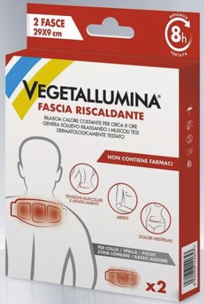VEGETALLUMINA FASCIA RISCALDANTE 2 PEZZI - farmachicca