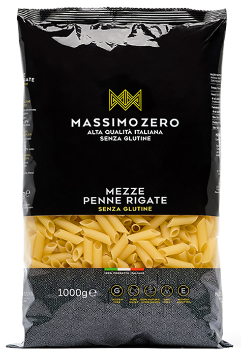 MASSIMO ZERO MEZZE PENNE RIGATE 1 KG - farmachicca