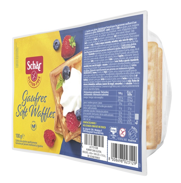 SCHAR GAUFRE SOFT WAFFLES 100 G - farmachicca