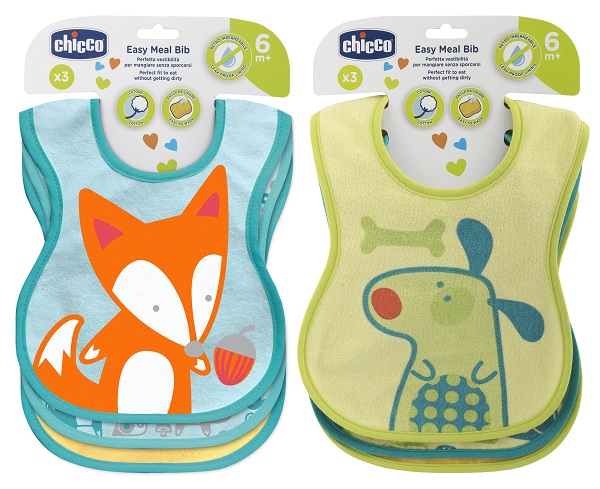 CHICCO BAVAGLINE PAPPA 6M+ 3PZ NEUTRE - farmachicca