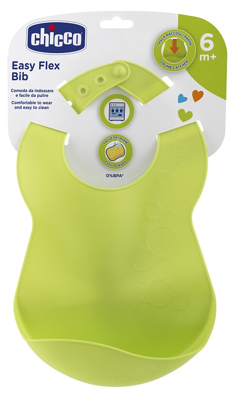 CHICCO BAVAGLINA RIGIDA 6M+ VERDE - farmachicca